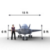 F-35 giant inflatable airplane Front Blueprint