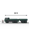 Blueprint of Oshkosh FMTV Cargo Inflatable Truck - Side View