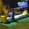 bounce house with slide for adults full view