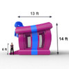 inflatable bounce house render measurent