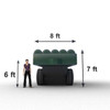 Inflatable Cargo Trailer inflatable decoys size