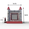 castle bounce house measurements