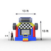 monster truck bounce house measurements