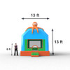 commercial bouncy house measurements