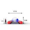 inflatable zorb measurement