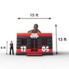 bounce house inflatables measurements