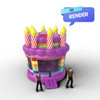 Bounce Cake Birthday render