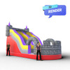 water slides inflatable Enchanted Castle SlideSlide Enchanted Castle render