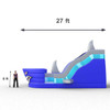 bouncy water slide size blueprint
