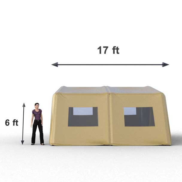 MTN29 Shelter inflatable military tent | i2k Defense