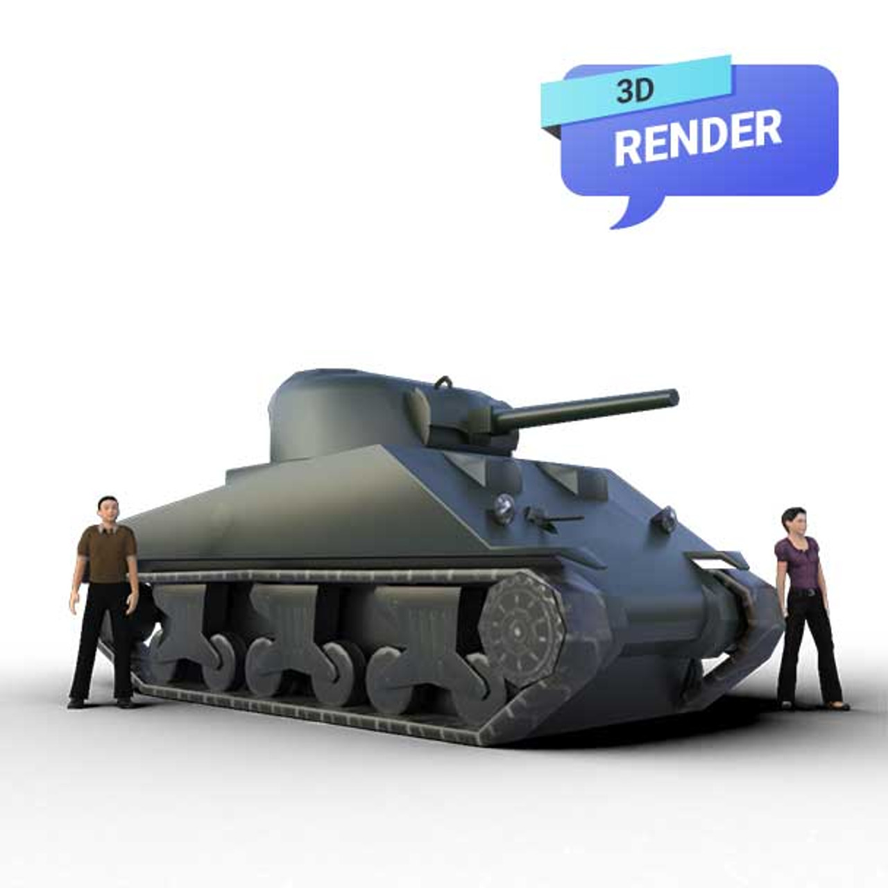 inflatable sherman tank for sale | i2k Defense