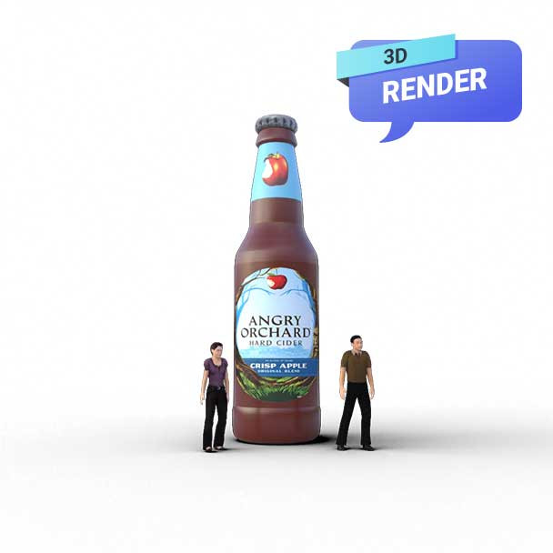 Inflatable Angry Orchard Bottle: Fun and Flair Anywhere