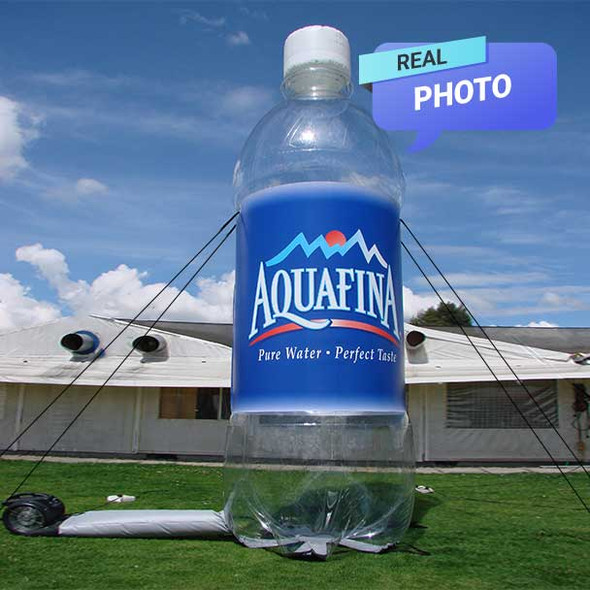 Inflatable Clear Bottle full view