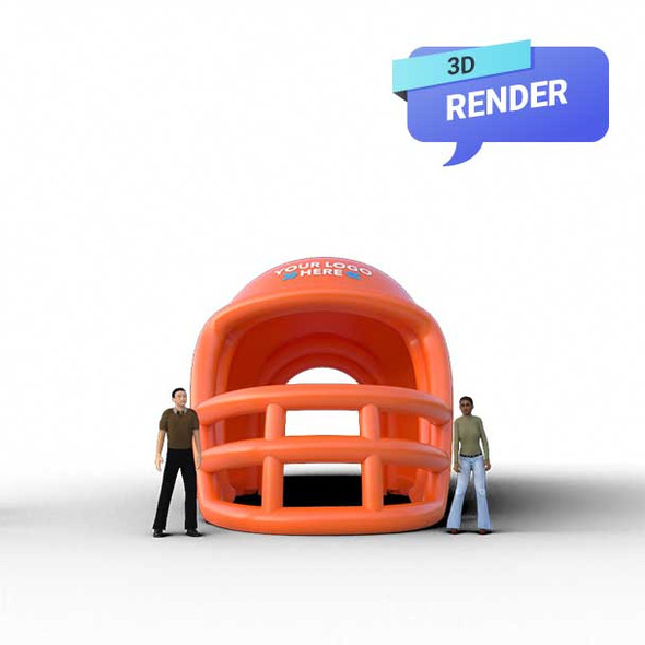 inflatable tiger head tunnel Render