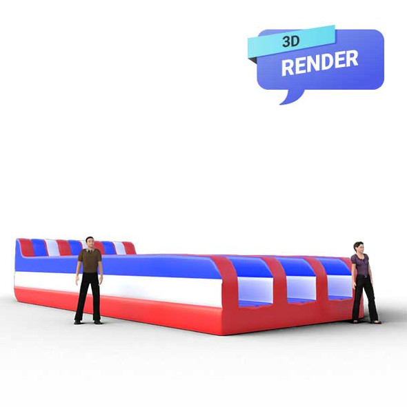 inflatable bungee run render