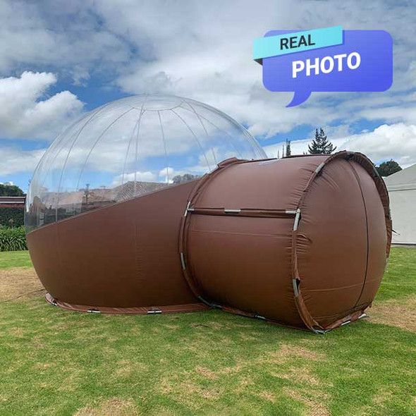 Inflatable Glamping bubble full view
