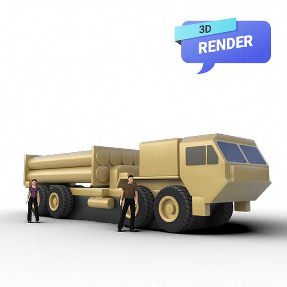 THAAD Inflatable Missile System Reference Image ukraine fake himars