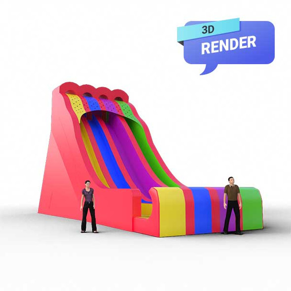 bouncy house with slide