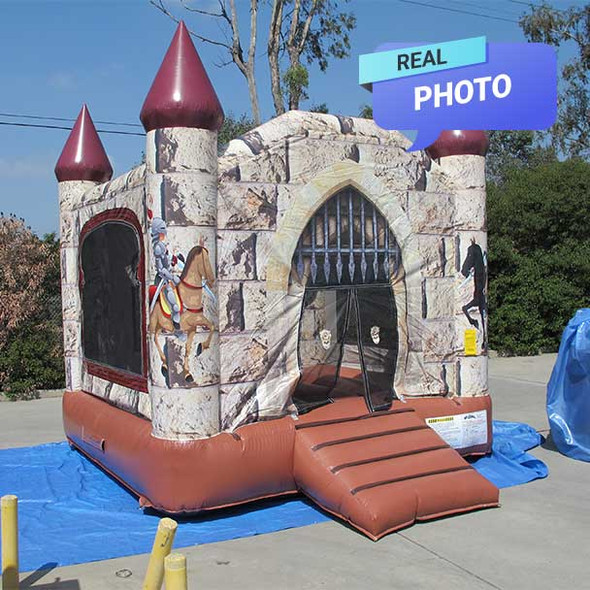 castle bounce house full view