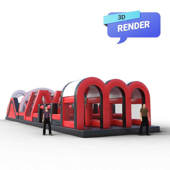 inflatable obstacle courses render