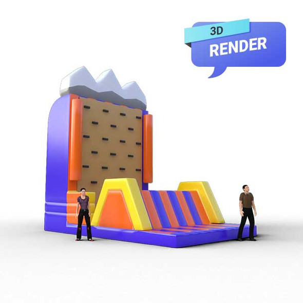 inflatable climbing render