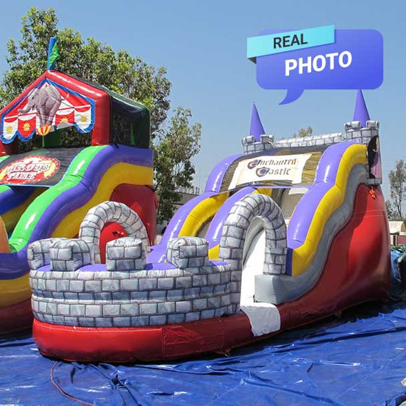 water slides inflatable Slide Enchanted Castle