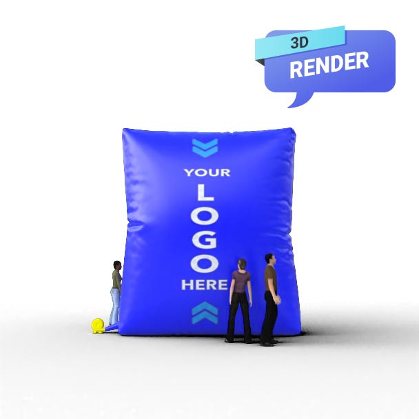 inflatable Gusseted Bag render