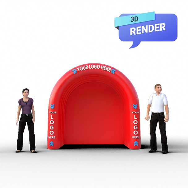 Sanitizer Inflatable Tunnel render