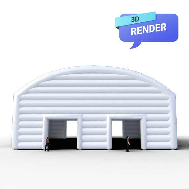 big inflatable tent render