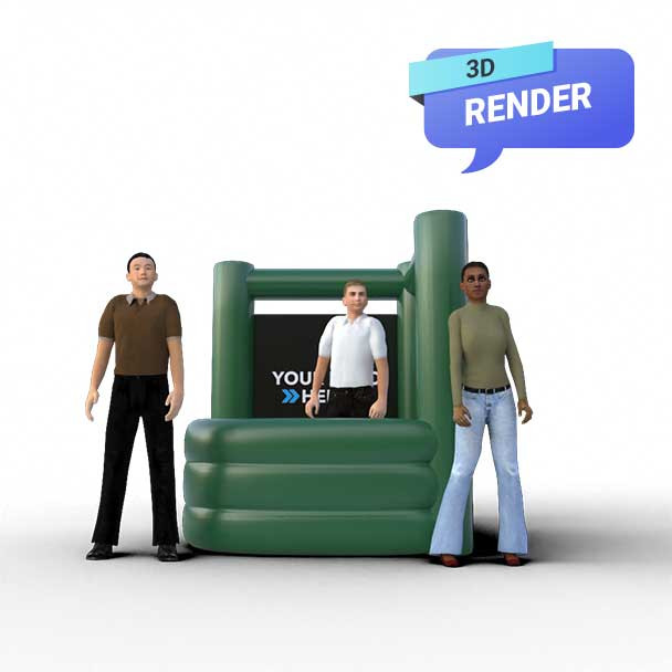 Inflatable Ring Stand Render