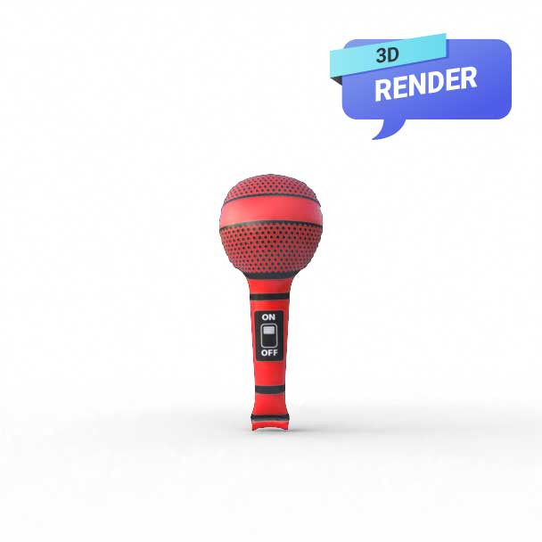 Inflatable Microphone render