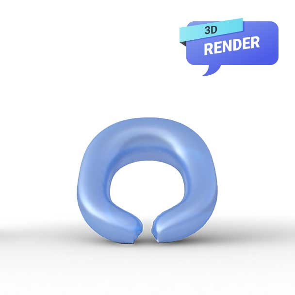 Inflatable Neck Pillow Render
