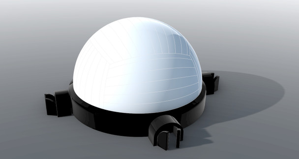 Inflatable Planetary Dome 65' render