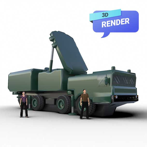 SA-21 Gravestone Radar Defense Inflatable Reference Image russian decoy
