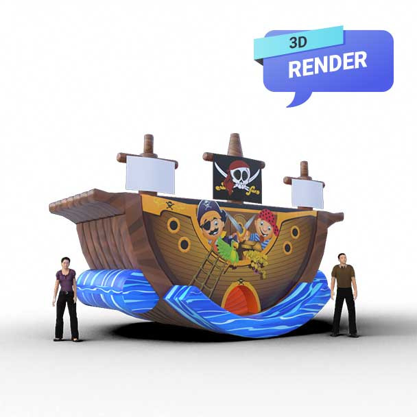 interactive inflatable render