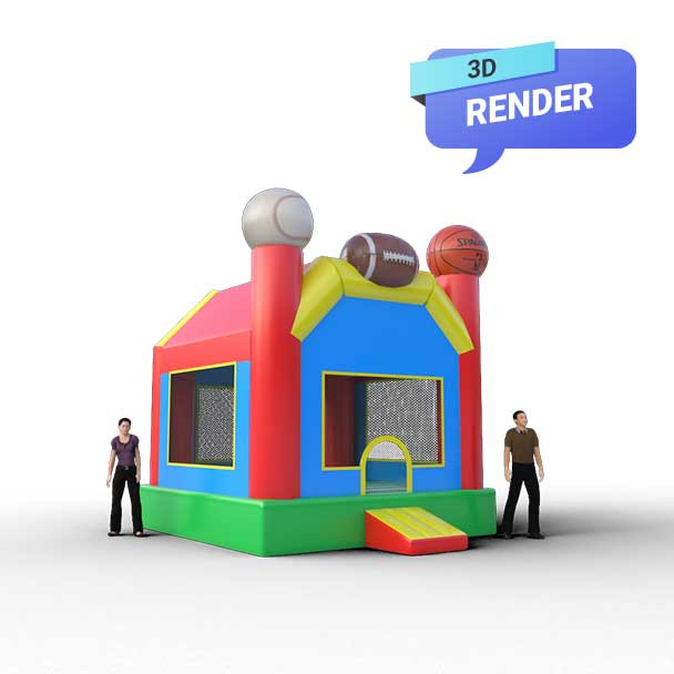 commercial bounce house wholesale render