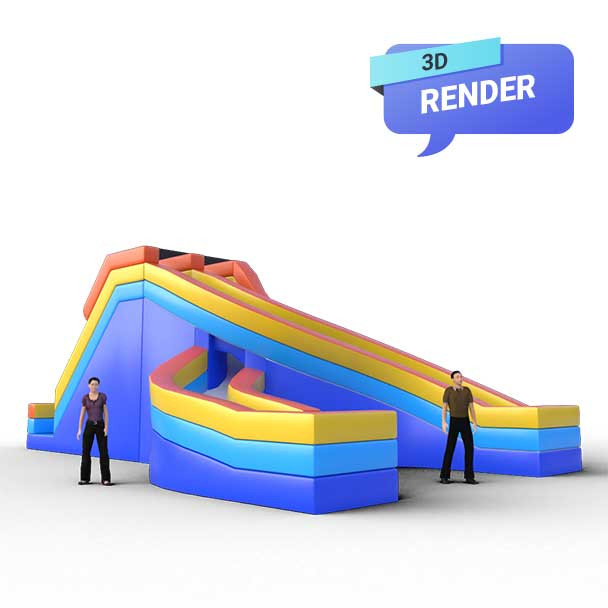 adult inflatable water slide