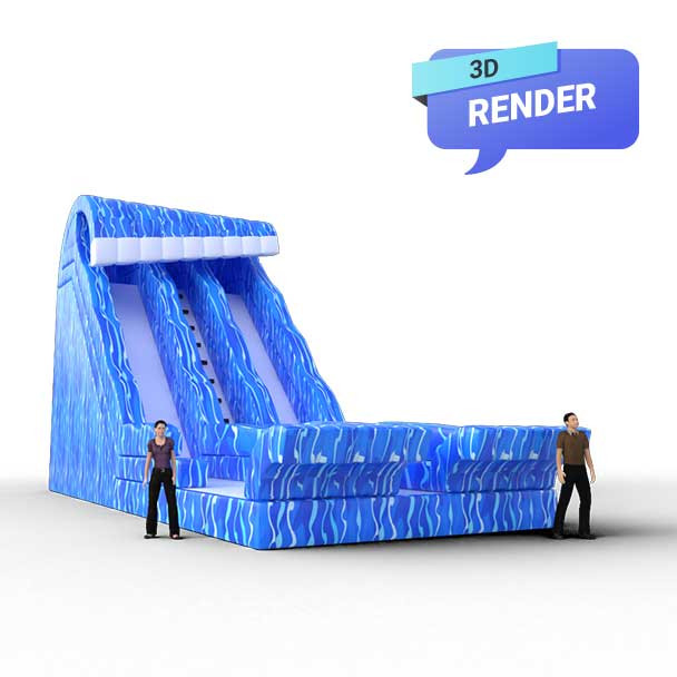 kids water slide render