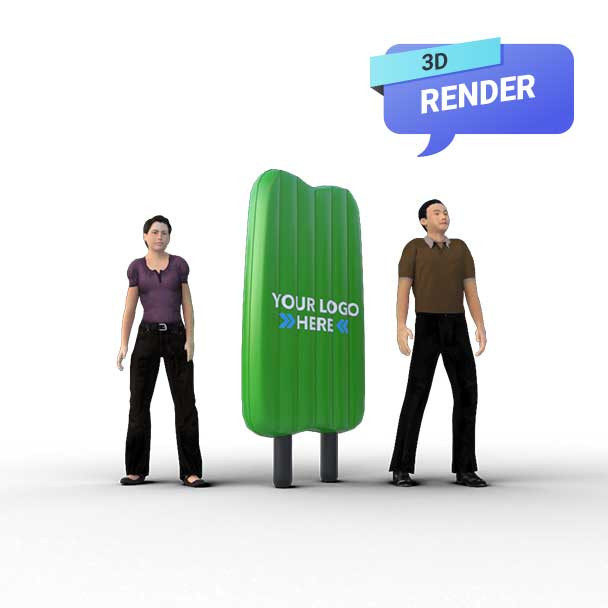 Popsicle Inflatable render