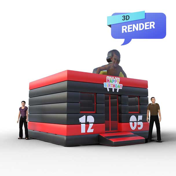 bounce house inflatables render