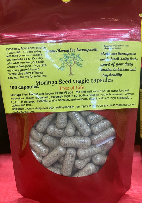 Moringa Seed Veggie Capsules Tree Of Life