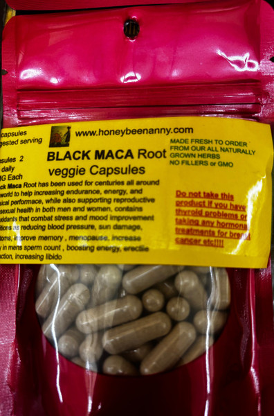 Black Maca Root veggie capsules