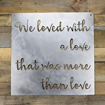We loved with a love that was more than love.