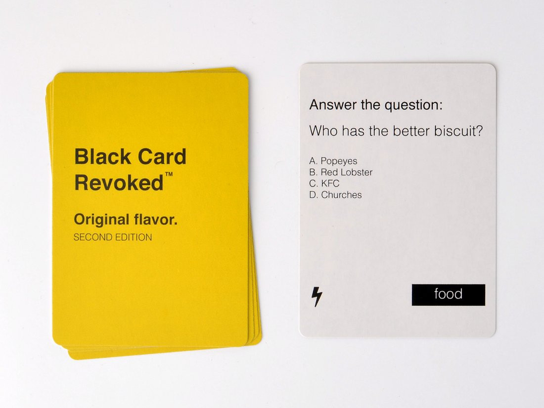 Black Card Revoked Original Flavor Second Edition (In-Store Pickup Only)  (Sold Out - Restock Notification Only) - Board Game Barrister