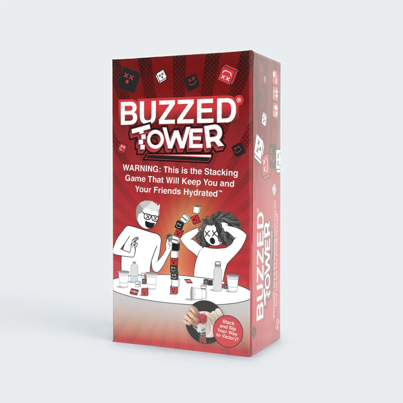 Buzzed Tower drinking game - Board Game Barrister