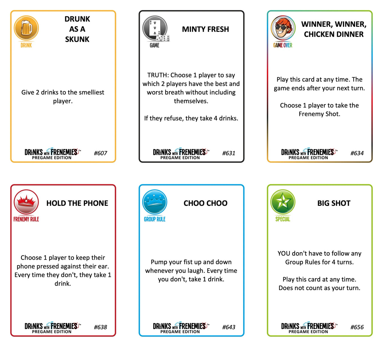 Frenemies Examples Drinks with Frenemies - Pregame Edition - Board Game Barrister