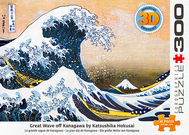 Great Wave Off Kanagawa 3D Lenticular 300pc—Large Format (Sold Out