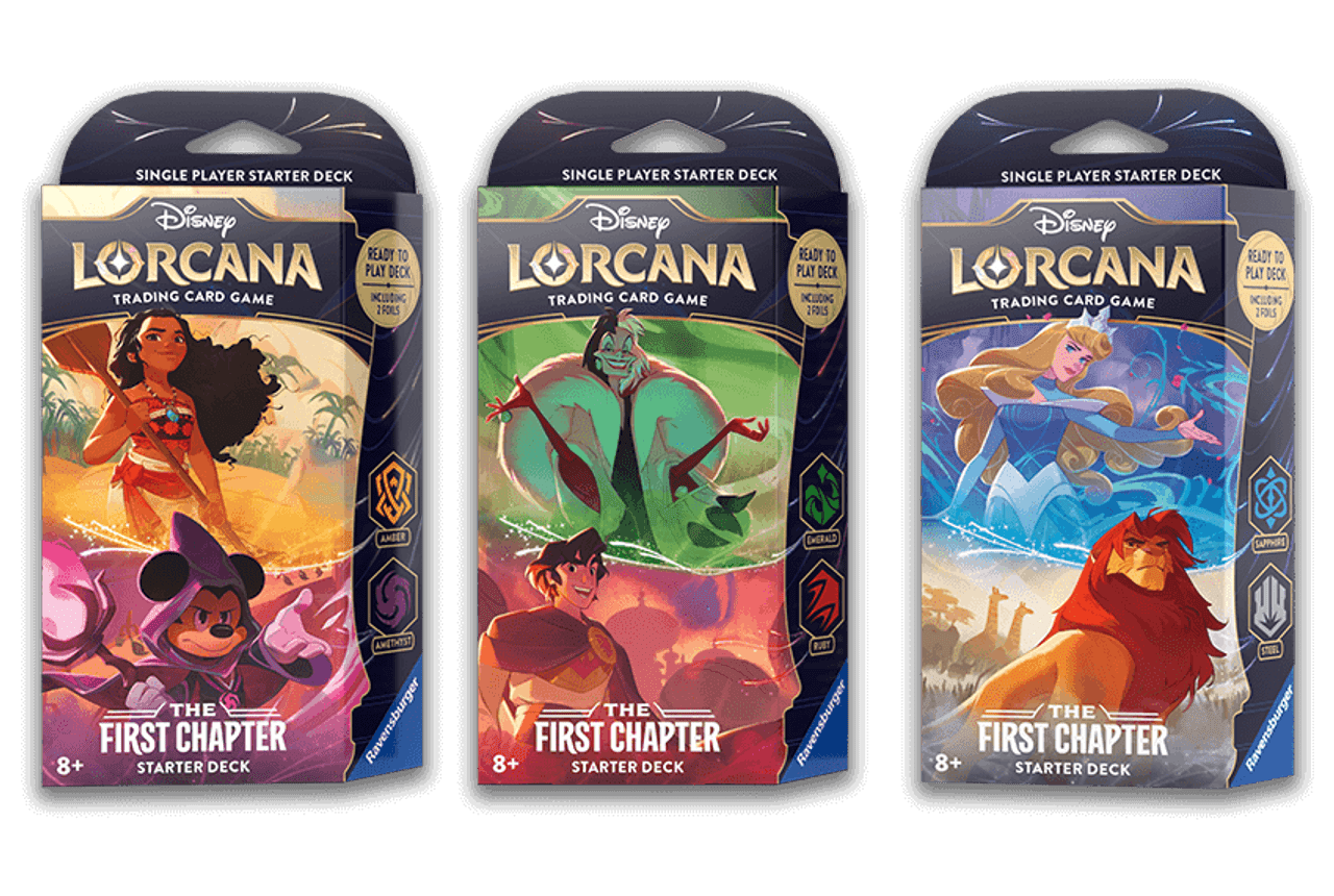 Starter Deck, The First Chapter—Disney Lorcana (In-store only) (Sold Out -  Restock Notification Only) - Board Game Barrister