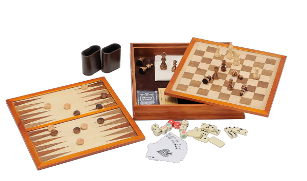 7in1 Wood Game Set Board Game Barrister