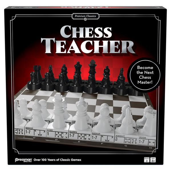 Pressman Chess - Gioco Degli Scacchi In Scatola, Scacchiera Pieghevole E Pezzi Staunton, Re 6,3 Cm, Per 2 Giocatori Dagli 8 Anni